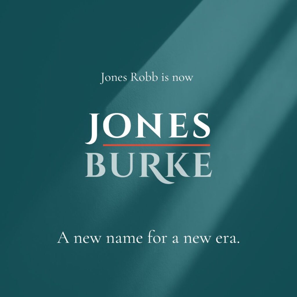 Jones Robb Becomes Jones Burke